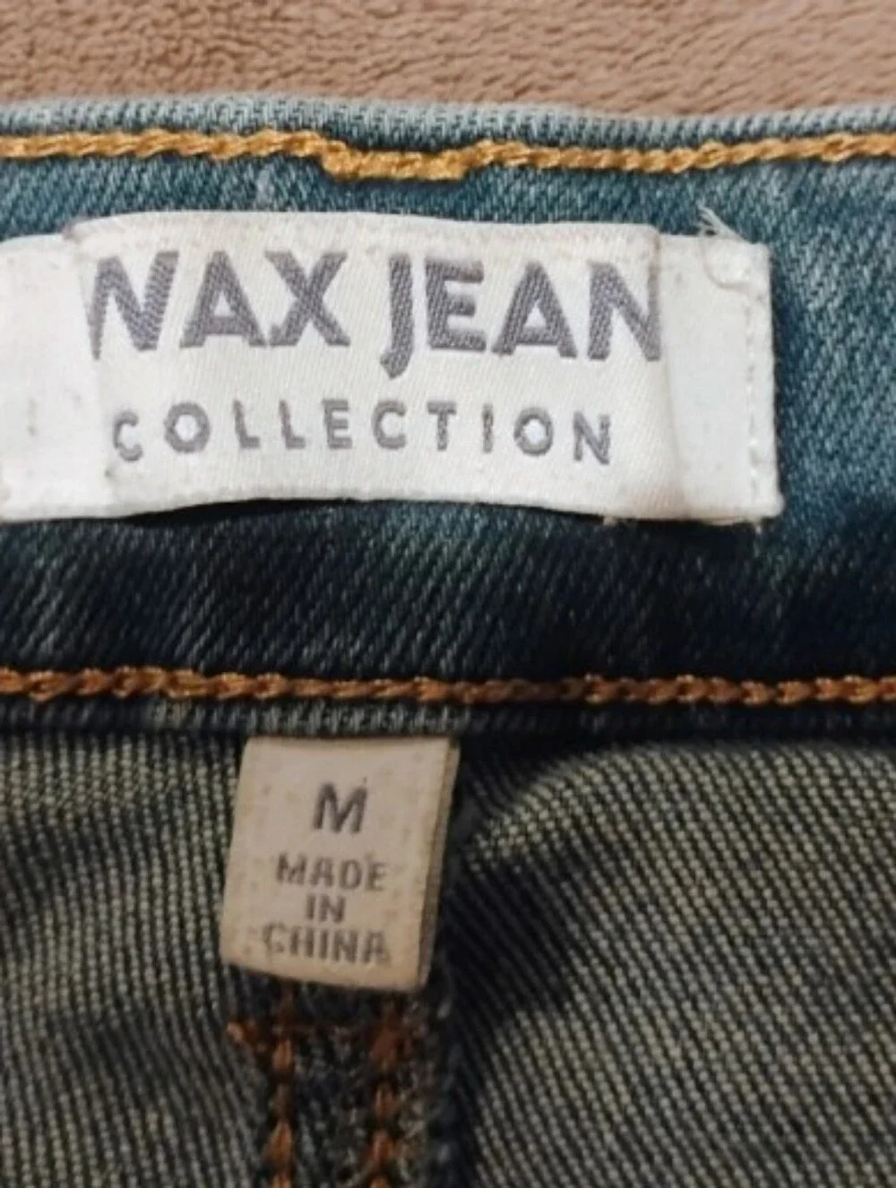 Wax Jean Collection Distressed Bermuda Denim Shorts Light Wash - M